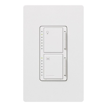 Maestro Dual Dimmer With Fan/ Light Control Single Pole Maestro Dual Dimmer With Fan/ Light Control Single Pole