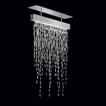 Crystalline Icicles Single Semi Flush Mount