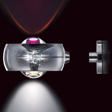 Punto Zero Wall Sconce W / Dichroic Lens Transparent Disc
