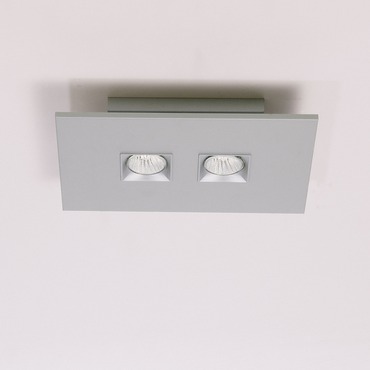 Polifemo 2 Light Rectangular Ceiling Flush Mount
