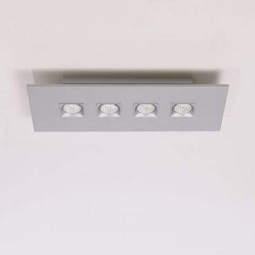 Polifemo 4 Light Rectangular Ceiling Flush Mount