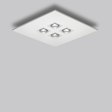 Polifemo 4 Light Square Ceiling Flush Mount