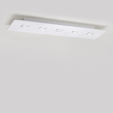 Polifemo 5 Light Rectangular Ceiling Flush Mount