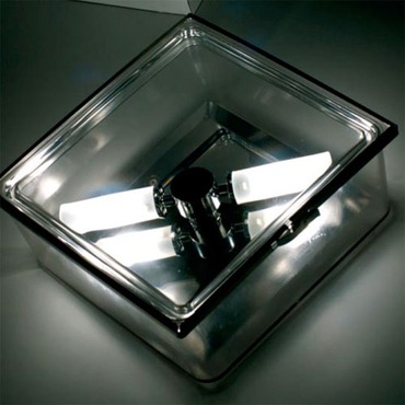 Box Square Clear Diffuser Wall or Ceiling Light