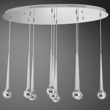 Micro 9 Light LED Multi Pendant Suspension Micro 9 Light LED Multi Pendant Suspension