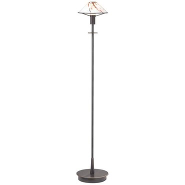 Aging Eye Glass Shade Floor Lamp