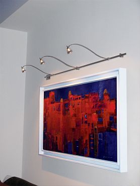 Wall Monorail Curve by Edge Lighting
