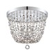 Channing Flush Mount Ceiling - Polished Chrome / 