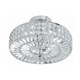 Chelsea Round Semi Flush Ceiling - Polished Chrome / Crystal Chelsea Round Semi Flush Ceiling - Polished Chrome / Crystal