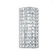 Chelsea Half Sphere Wall Sconce - Polished Chrome / Crystal