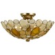 Palla Semi Flush Ceiling - Antique Gold Palla Semi Flush Ceiling - Antique Gold /