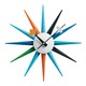 Starburst Wall Clock -  / Multicolor