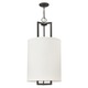 Hampton 3205 Pendant - Brushed Bronze / Off White