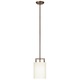 Hampton 3207 Mini Pendant - Brushed Bronze / Off White Hampton 3207 Mini Pendant - Brushed Bronze / Off White