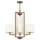 Hampton 3209 Chandelier - Brushed Bronze / Off White