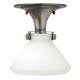 Congress 3140 Foyer Flush Mount - Antique Nickel / Opal Congress 3140 Foyer Flush Mount - Antique Nickel / Opal