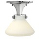 Congress 3140 Foyer Flush Mount - Chrome / Opal Congress 3140 Foyer Flush Mount - Chrome / Opal