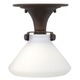 Congress 3140 Foyer Flush Mount - Oil Rubbed Bronze / Opal Congress 3140 Foyer Flush Mount - Oil Rubbed Bronze / Opal