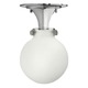 Congress 3143 Foyer Flush Mount - Chrome / Opal Congress 3143 Foyer Flush Mount - Chrome / Opal