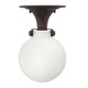 Congress 3143 Foyer Flush Mount - Oil Rubbed Bronze / Opal Congress 3143 Foyer Flush Mount - Oil Rubbed Bronze / Opal