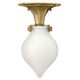 Congress 3145 Foyer Flush Mount - Brushed Caramel / Opal