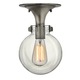 Congress 3149 Foyer Flush Mount - Antique Nickel / Clear Congress 3149 Foyer Flush Mount - Antique Nickel / Clear