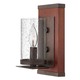 Jasper Wall Sconce - Rustic Iron / Clear