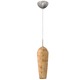 Loft Maple Mini Pendant - Brushed Nickel / Maple