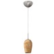 Loft Maple Mini Pendant - Brushed Nickel / Maple