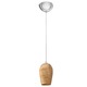 Loft Maple Mini Pendant - Chrome / Maple