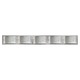 Daphne Bath Bar 3-Light - Brushed Nickel / Bubble Art Glass