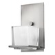 Lola Bath Light - Brushed Nickel / Etched Glass