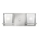 Lola Bath Light - Brushed Nickel / Etched Glass