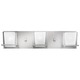 Lola Bath Light - Brushed Nickel / Etched Glass