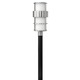 Saturn Exterior Post Mount - Stainless Steel / Etched Opal