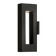 Atlantis Exterior Wall Sconce - Satin Black / Etched Glass Atlantis Exterior Wall Sconce - Satin Black / Etched Glass