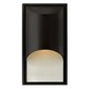 Cascade Outdoor Wall Sconce - Satin Black / Clear Rain