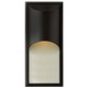 Cascade Outdoor Wall Sconce - Satin Black / Clear Rain