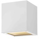 Kube Outdoor Ceiling Flush Mount - Satin White / Etched Glass Kube Outdoor Ceiling Flush Mount - Satin White / Etched Glass