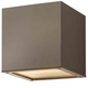 Kube Outdoor Wall Sconce - Bronze / Etched Glass Kube Outdoor Wall Sconce - Bronze / Etched Glass