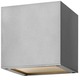 Kube Outdoor Up/Down Wall Sconce - Titanium / Etched Glass Kube Outdoor Up/Down Wall Sconce - Titanium / Etched Glass