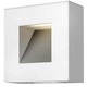 Luna Exterior Wall Sconce - White / Etched Glass
