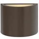 Luna Mini Pocket Outdoor Up/Down Light - Bronze / Etched Glass