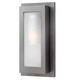 Titan Outdoor Wall Sconce - Hematite / Etched Glass