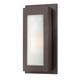 Titan Outdoor Wall Sconce - Buckeye Bronze / Etched Glass