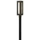 Dorian Outdoor Post Mount Light - Bronze / White Etched