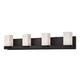 Sleek Vanity Bath Bar - Oil Rubbed Bronze / White Opal Sleek Vanity Bath Bar - Oil Rubbed Bronze / White Opal