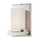 Sleek Vanity Wall Sconce - Polished Nickel / White Opal Sleek Vanity Wall Sconce - Polished Nickel / White Opal