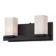 Sleek Vanity Bath Bar - Oil Rubbed Bronze / White Opal Sleek Vanity Bath Bar - Oil Rubbed Bronze / White Opal