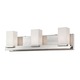 Sleek Vanity Bath Bar - Polished Nickel / White Opal Sleek Vanity Bath Bar - Polished Nickel / White Opal